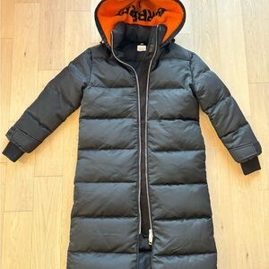 Burberry Women’s Hooded Econyl Down Long Padded Puffer Jacket In Size Small